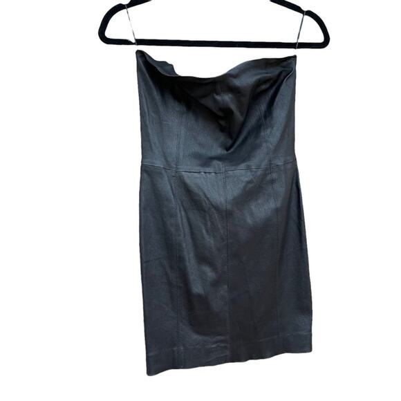 SPRWMN Leather Mini Dress Black - Picture 4 of 9